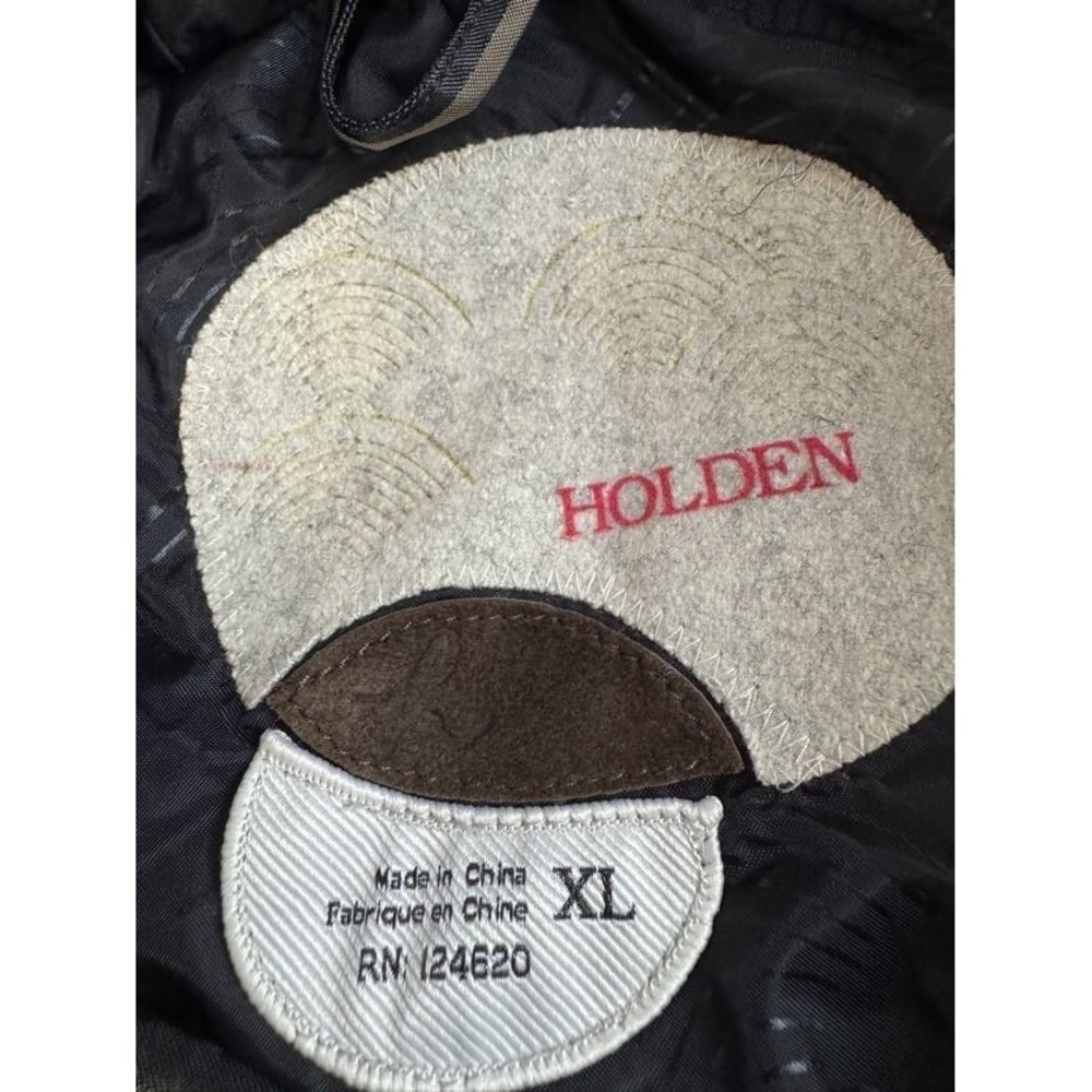 NWT Holden Mens Weston Stripe Waterproof Hooded Jacket Zip Pockets Black XL - Picture 7 of 12